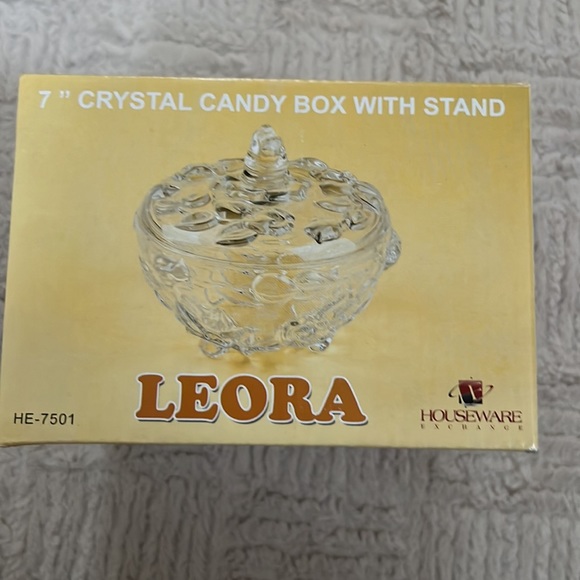 7” crystal candy box with stand HE-7501, New in box - Picture 5 of 16